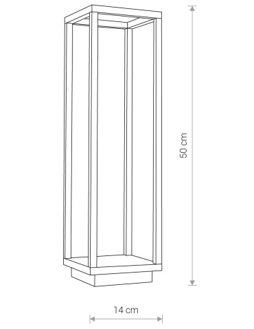 Nowodvorski SYMMETRY LED Zewnętrzna Słupek Max moc 7W LED IP54 Grafitowy 8180 - product 2