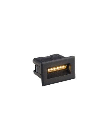 Nowodvorski BAY LED Zewnętrzna Ścienna Wbudowana Max moc 3W LED IP65 Czarny 8164