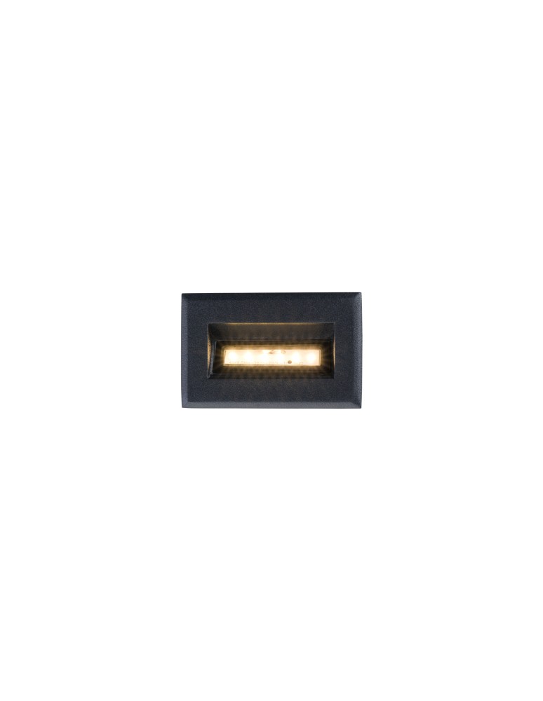 Nowodvorski BAY LED Zewnętrzna Ścienna Wbudowana Max moc 3W LED IP65 Czarny 8164