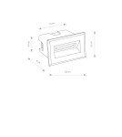 Oprawy do wbudowania w ściane - Nowodvorski BAY LED Zewnętrzna Ścienna Wbudowana Max moc 3W LED IP65 Czarny 8164 - product 4