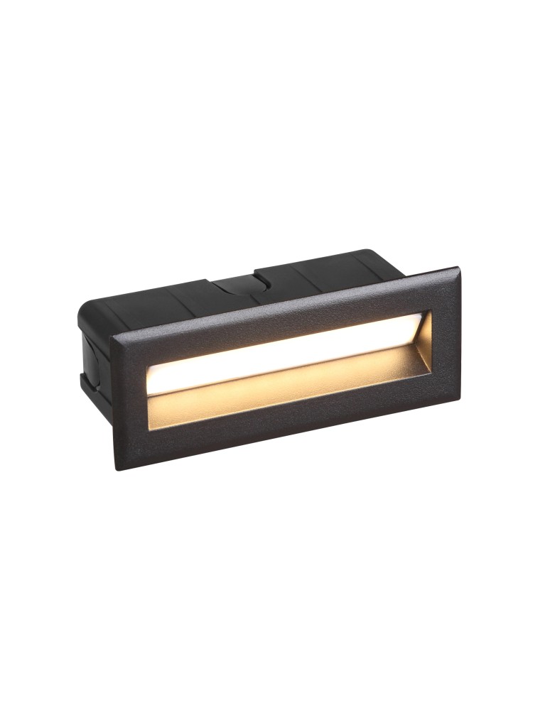 Nowodvorski BAY LED Zewnętrzna Ścienna Wbudowana Max moc 5W LED IP65 Czarny 8165