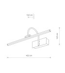 Nowodvorski GIOTTO LED S Ścienna Kinkiet obrazowe Max moc 9W LED  Antyczny mosiądz 8168 Nowodvorski GIOTTO LED S Ścienna Kinkiet obrazowe Max moc 9W LED  Antyczny mosiądz 8168