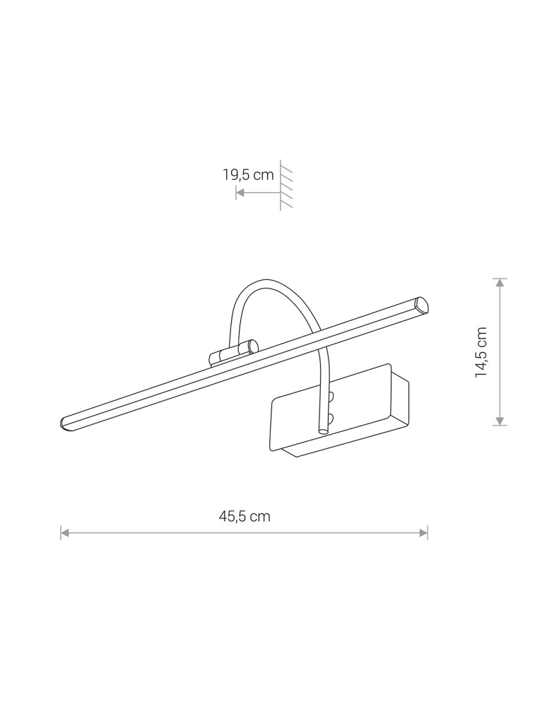 Nowodvorski GIOTTO LED S Ścienna Kinkiet obrazowe Max moc 9W LED  Antyczny mosiądz 8168 Nowodvorski GIOTTO LED S Ścienna Kinkiet obrazowe Max moc 9W LED  Antyczny mosiądz 8168
