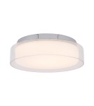Plafony hermetyczne - Nowodvorski PAN LED S Sufitowa Plafon Max moc 12W LED IP44 Chrom 8173 - product 1