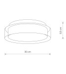 Plafony hermetyczne - Nowodvorski PAN LED S Sufitowa Plafon Max moc 12W LED IP44 Chrom 8173 - product 3