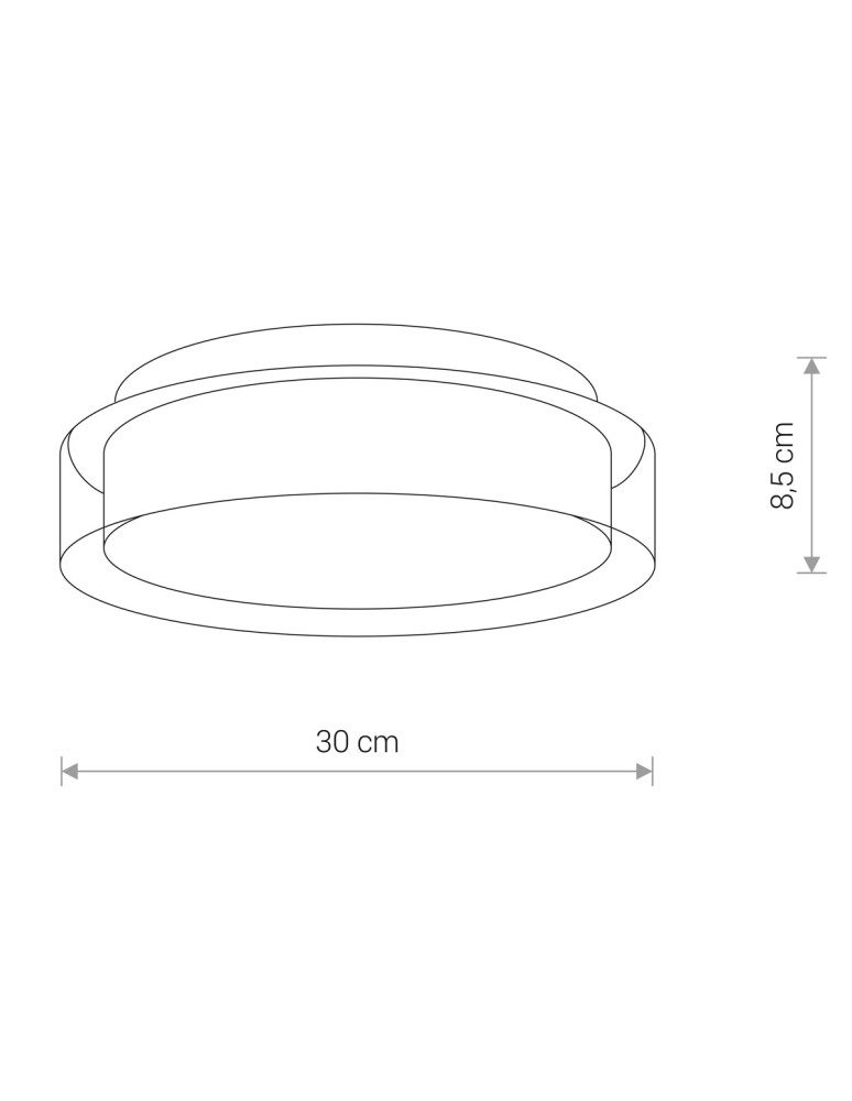 Plafony hermetyczne - Nowodvorski PAN LED S Sufitowa Plafon Max moc 12W LED IP44 Chrom 8173 - product kolory-swiatla.pl 3