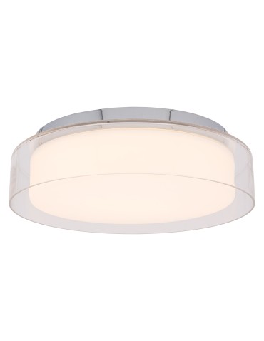 Nowodvorski PAN LED M Sufitowa Plafon Max moc 17W LED IP44 Chrom 8174