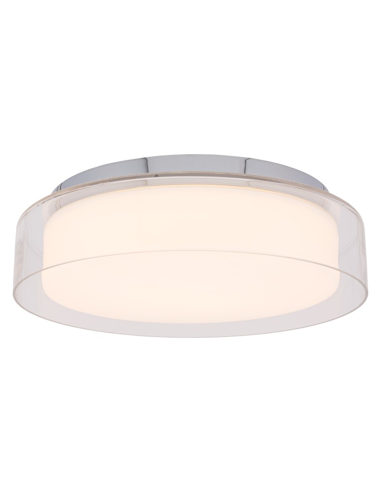 Nowodvorski PAN LED M Sufitowa Plafon Max moc 17W LED IP44 Chrom 8174