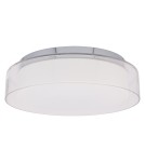 Plafony hermetyczne - Nowodvorski PAN LED M Sufitowa Plafon Max moc 17W LED IP44 Chrom 8174 - product 2