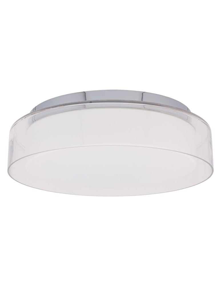 Nowodvorski PAN LED M Sufitowa Plafon Max moc 17W LED IP44 Chrom 8174
