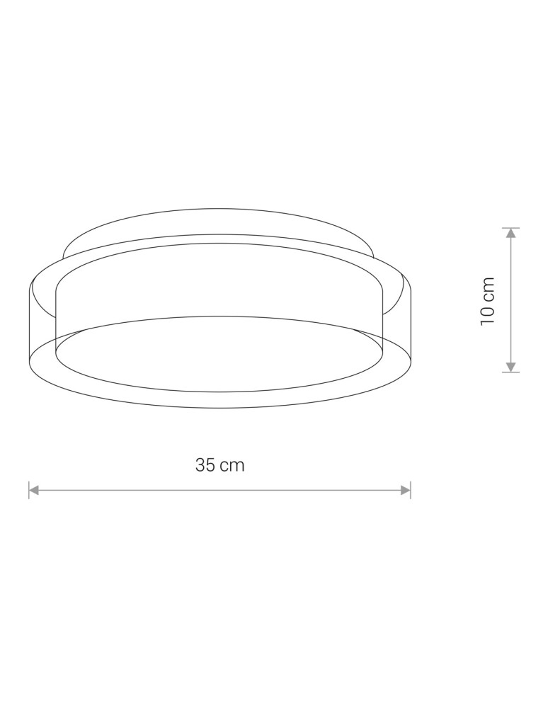 Nowodvorski PAN LED M Sufitowa Plafon Max moc 17W LED IP44 Chrom 8174