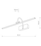 Nowodvorski GIOTTO LED M Ścienna Kinkiet obrazowe Max moc 13W LED Antyczny mosiądz 8170 Nowodvorski GIOTTO LED M Ścienna Kinkiet obrazowe Max moc 13W LED Antyczny mosiądz 8170