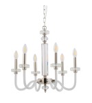 Żyrandole świecznikowe - Nowodvorski HAMPTON Sufitowa Żyrandol Max moc 6x40W E14  Chrom 8154 - product 1