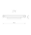 Kinkiety - Nowodvorski ION LED M Ścienna Kinkiet Max moc 12W LED  Chrom 8171 - product 3