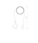 Lampy ogrodowe przenośne - Nowodvorski HANGING SET FOR PICNIC LED Źródła światła i akcesoria  Akcesoria Grafitowy 8106 - product 3