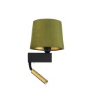 Kinkiety do czytania - Nowodvorski CHILLIN Ścienna Kinkiet z włącznikiem Max moc 40W, 1x10W only LED E27, G9  Zielono-złoty 8214 - product 1