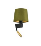 Kinkiety do czytania - Nowodvorski CHILLIN Ścienna Kinkiet z włącznikiem Max moc 40W, 1x10W only LED E27, G9  Zielono-złoty 8214 - product 3
