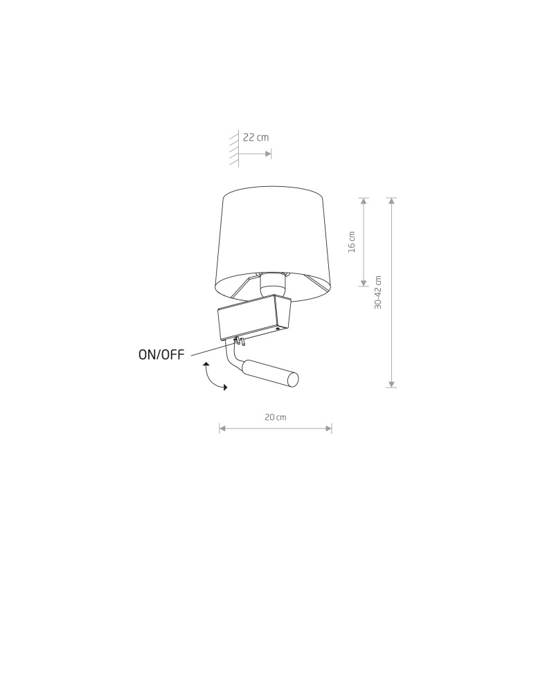 Nowodvorski CHILLIN Ścienna Kinkiet z włącznikiem Max moc 40W, 1x10W only LED E27, G9  Zielono-złoty 8214