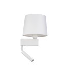 Kinkiety do czytania - Nowodvorski CHILLIN Ścienna Kinkiet z włącznikiem Max moc 40W, 1x10W only LED E27, G9  Biały 8216 - product 1