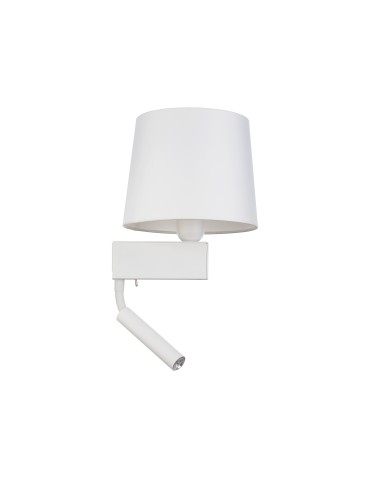 Nowodvorski CHILLIN Ścienna Kinkiet z włącznikiem Max moc 40W, 1x10W only LED E27, G9  Biały 8216
