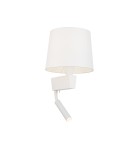 Kinkiety do czytania - Nowodvorski CHILLIN Ścienna Kinkiet z włącznikiem Max moc 40W, 1x10W only LED E27, G9  Biały 8216 - product 2