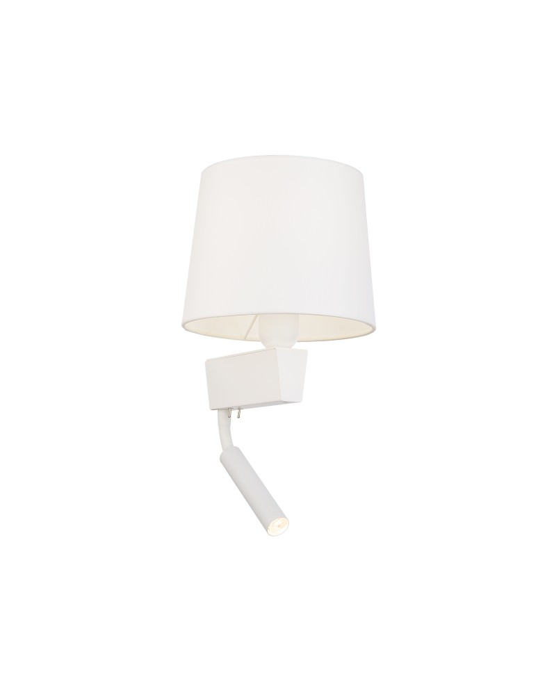 Nowodvorski CHILLIN Ścienna Kinkiet z włącznikiem Max moc 40W, 1x10W only LED E27, G9  Biały 8216