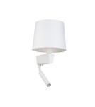 Kinkiety do czytania - Nowodvorski CHILLIN Ścienna Kinkiet z włącznikiem Max moc 40W, 1x10W only LED E27, G9  Biały 8216 - product 3
