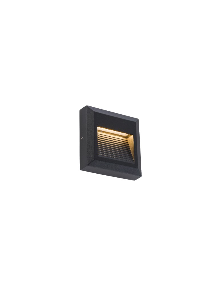 Nowodvorski SIDEWALK SQUARE LED Zewnętrzna Ścienna Natynkowa Max moc 1,6W LED IP54 Czarny 8148 Nowodvorski SIDEWALK SQUARE LED Zewnętrzna Ścienna Natynkowa Max moc 1,6W LED IP54 Czarny 8148