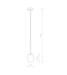 Lampy wiszące - Nowodvorski ICE EGG A Sufitowa Wisząca Max moc 25W G9 IP44 Czarny 8124 - product 4