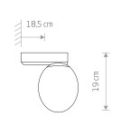Kinkiety łazienkowe - Nowodvorski ICE EGG C Ścienna Kinkiet Max moc 25W G9 IP44 Czarny 8132 - product 2