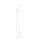 Kinkiety łazienkowe - Nowodvorski ICE TUBE LED M Ścienna Kinkiet Max moc 8W LED IP44 Chrom 8122 - product 4