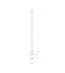 Nowodvorski CYLINDER M Sufitowa Wisząca Max moc 10W only LED GU10 Transparentny 7868 Nowodvorski CYLINDER M Sufitowa Wisząca Max moc 10W only LED GU10 Transparentny 7868