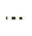 Kinkiety łazienkowe - Nowodvorski BRAZOS Ścienna Kinkiet Max moc 3x25W G9 IP44 Czarny 8056 - product 1