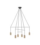 Lampy wiszące - Nowodvorski IMBRIA Sufitowa Wisząca Max moc 10W only LED GU10  Mosiądz 7956 - product 1