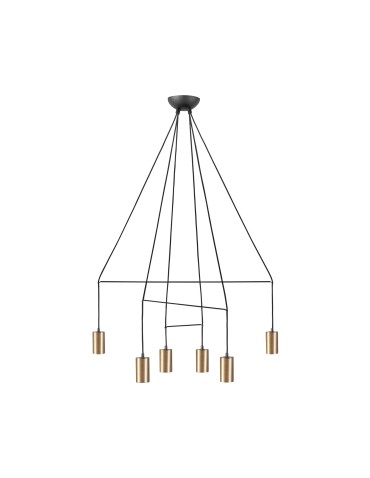 Nowodvorski IMBRIA Sufitowa Wisząca Max moc 10W only LED GU10  Mosiądz 7956