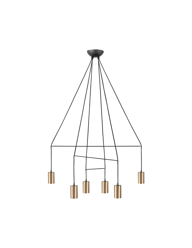 Nowodvorski IMBRIA Sufitowa Wisząca Max moc 10W only LED GU10  Mosiądz 7956