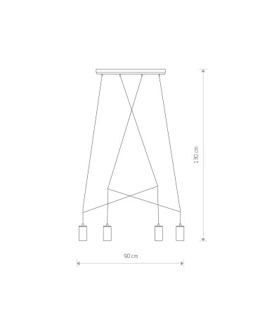 Nowodvorski IMBRIA Sufitowa Wisząca Max moc 10W only LED GU10  Mosiądz 7957 - produkt 2