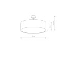 Nowodvorski VIOLET Sufitowa Plafon/Przysufitowa Max moc 25W only LED E27  Czarny 7961 Nowodvorski VIOLET Sufitowa Plafon/Przysufitowa Max moc 25W only LED E27  Czarny 7961