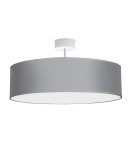 Lampy sufitowe z abażurem - Nowodvorski VIOLET Sufitowa Plafon/Przysufitowa Max moc 25W only LED E27  Szary 7960 - product 1