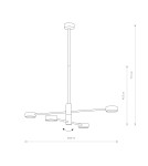 Nowodvorski ORBIT Sufitowa Plafon Max moc 4x8W GX53 Czarny 7945 Nowodvorski ORBIT Sufitowa Plafon Max moc 4x8W GX53 Czarny 7945