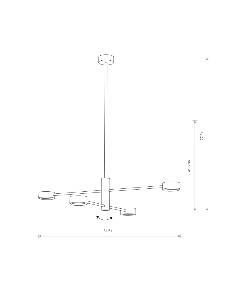 Nowodvorski ORBIT Sufitowa Plafon Max moc 4x8W GX53 Czarny 7945 Nowodvorski ORBIT Sufitowa Plafon Max moc 4x8W GX53 Czarny 7945