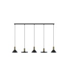 Lampy wiszące na listwie - Nowodvorski HERMANOS Sufitowa Wisząca Max moc 10W only LED GU10  Czarny 8032 - product 1