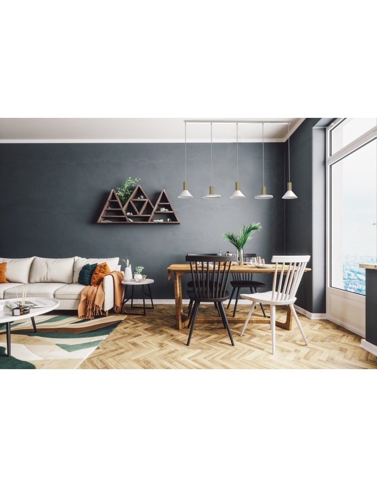 Lampy wiszące na listwie - Nowodvorski HERMANOS Sufitowa Wisząca Max moc 10W only LED GU10  Biały 8033 - product kolory-swiatla.pl 3