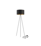 Lampy podłogowe trójnóg - Nowodvorski CADILAC Podłogowa Max moc 40W E27  Czarno-Złoty 7991 - product 1