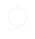 Nowodvorski RING LED M Ścienna Kinkiet Max moc 9W LED  Biały 7638 Nowodvorski RING LED M Ścienna Kinkiet Max moc 9W LED  Biały 7638