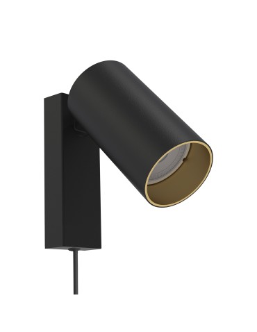 Nowodvorski MONO Ścienna Kinkiet regulowane z włącznikiem Max moc 10W only LED GU10  Czarny 7765
