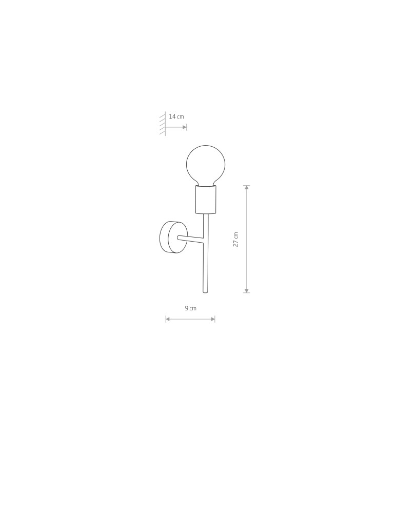 Nowodvorski RADIUS Ścienna Kinkiet Max moc 60W E27 Czarny 7762 Nowodvorski RADIUS Ścienna Kinkiet Max moc 60W E27 Czarny 7762