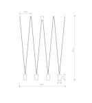 Lampy wiszące - Nowodvorski MORE EYE Sufitowa Wisząca Max moc 10W only LED GU10  Mosiądz 7610 - product 3