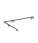 Lampy sufitowe reflektory - Nowodvorski MONO CORNER 2x200 Reflektor/Spot Max moc 10W only LED GU10  Mosiądz 7757 - product 1