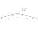 Lampy sufitowe reflektory - Nowodvorski MONO CORNER 2x200 Reflektor/Spot Max moc 10W only LED GU10  Mosiądz 7757 - product 2